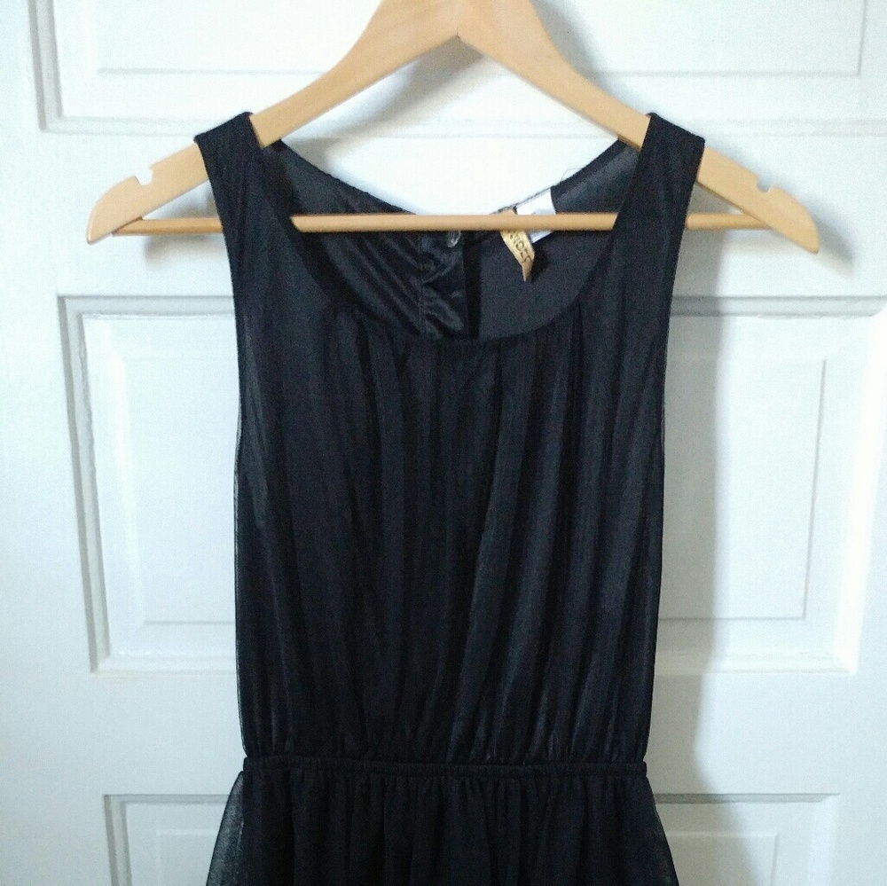 Black sleeveless tutu dress!!