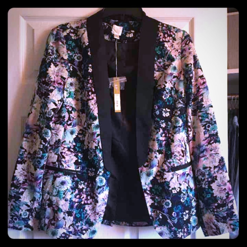 Lauren Conrad floral blazer