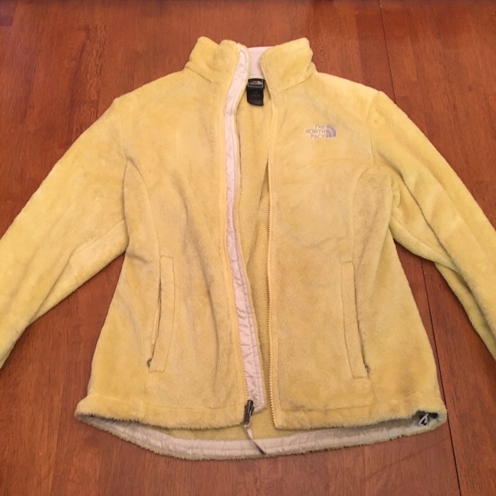 Yellow Medium Northface Fleece Jacket