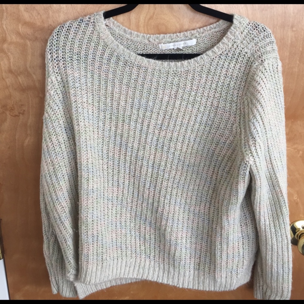 Multicolored pastel sweater