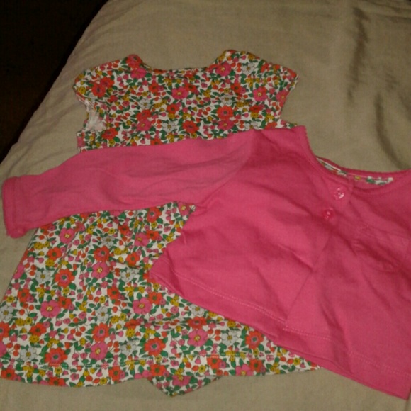 Carters Beautiful flower dress with sweater - Picture 1 of 1