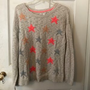 Lauren Conrad Sweater with Multicolored Stars 🌟✨