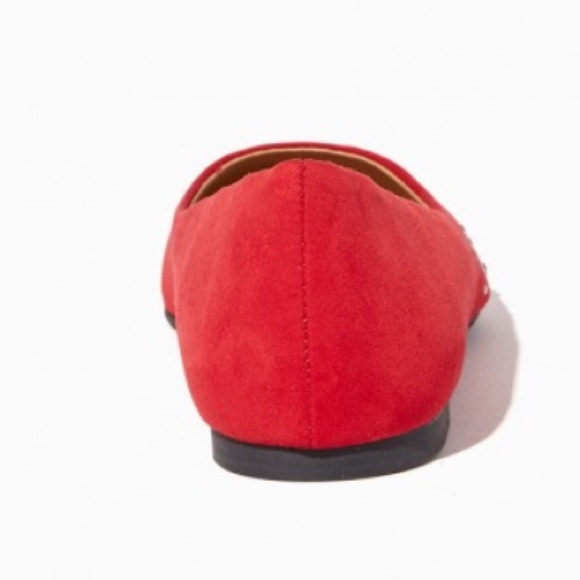 Valentine’s Day Candy Apple Red Gem Ballet Flats - Picture 3 of 6