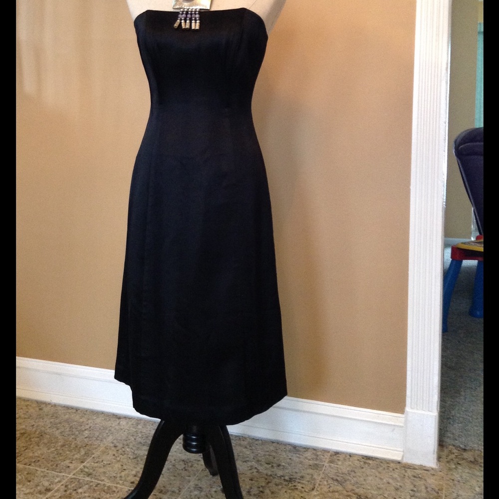 Banana Republic.Strapless black dress