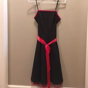 Black and red party dress