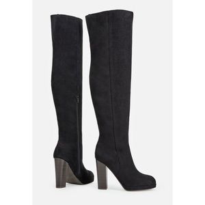 NWOB Over the Knee Faux Suede Boots