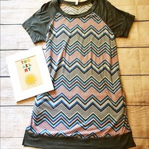 Zig Zag Baseball Tee Dress