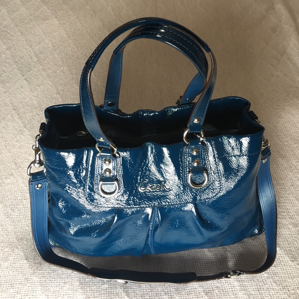 Blue Coach Handbag