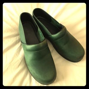 Green LL Bean clogs