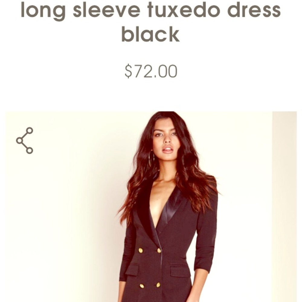 Long sleeve ice grey tuxedo dress blazer size 0.