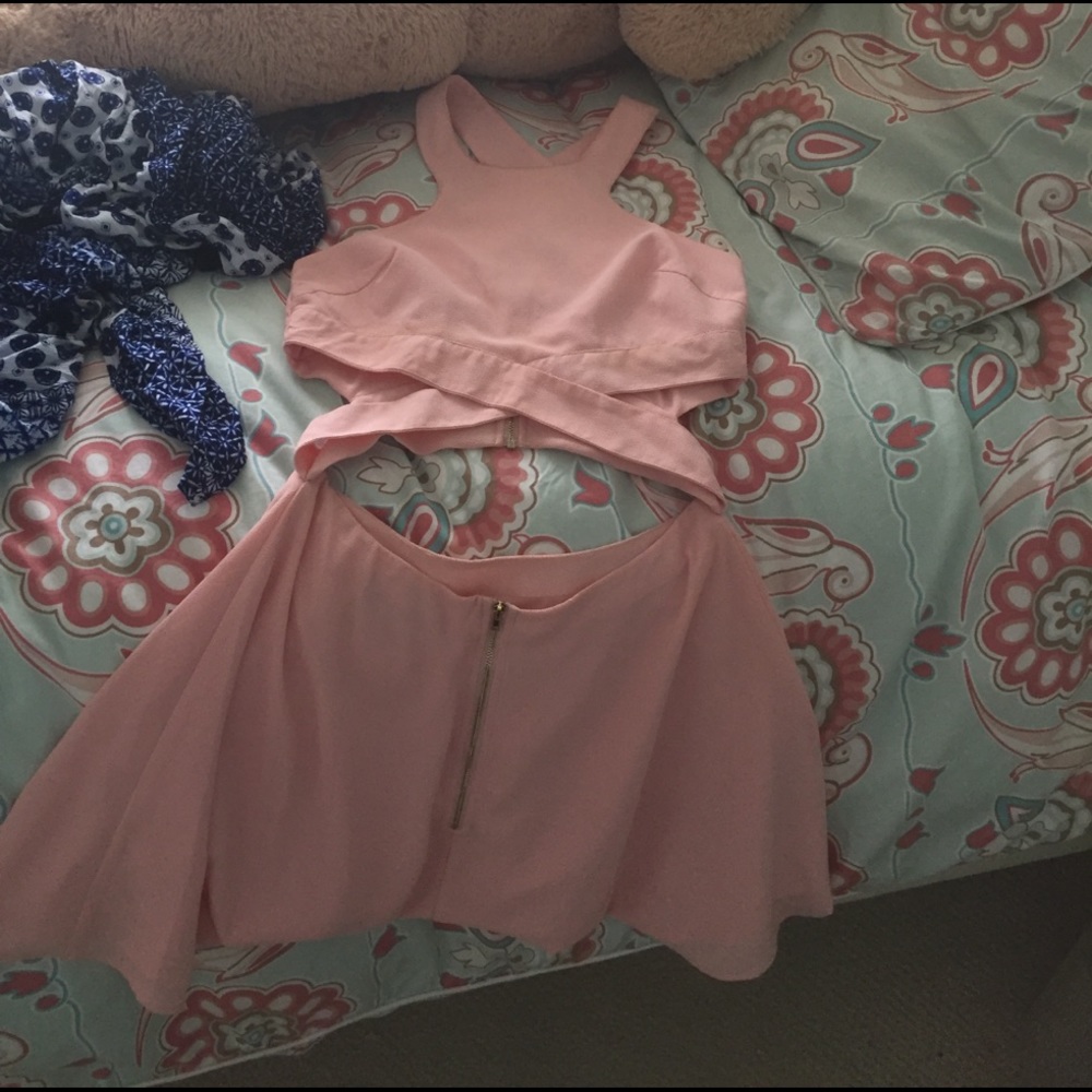 light pink NBD dress