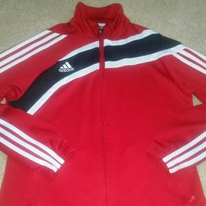 Adidas Red Clima Cool Zip Up Jacket
