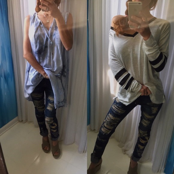 Ripped Skinny Legged Jeans - Picture 7 of 7