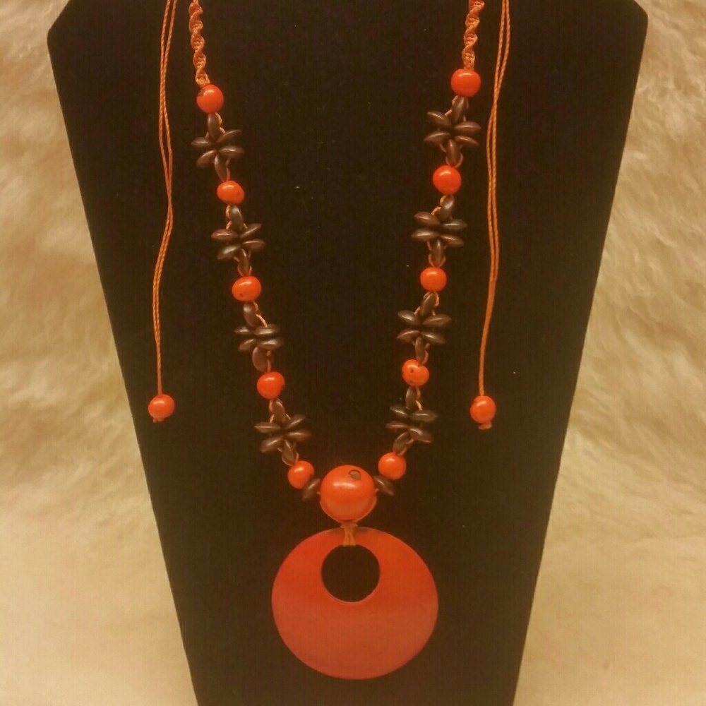 Tagua Medallion Necklace