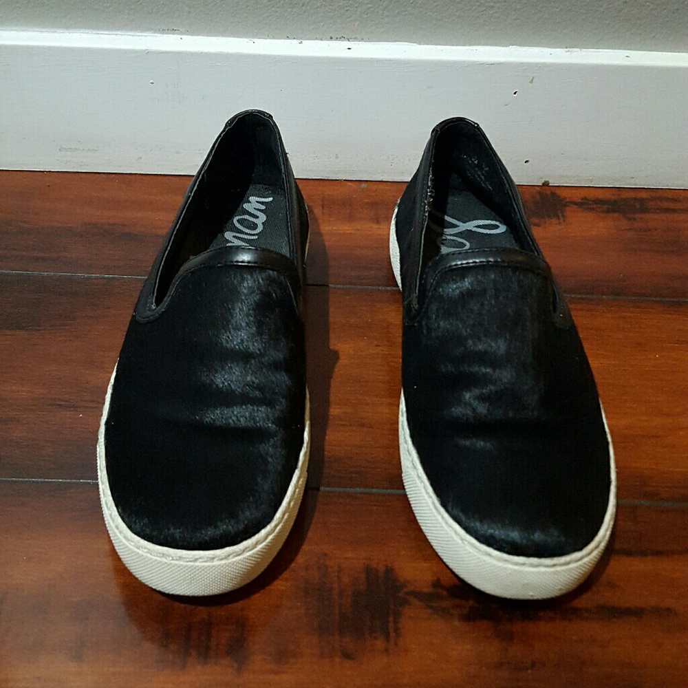 Sam Edelman black Becker slip on sneakers, size 6