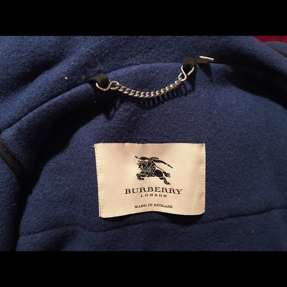 Burberry Navy Duffle Coat