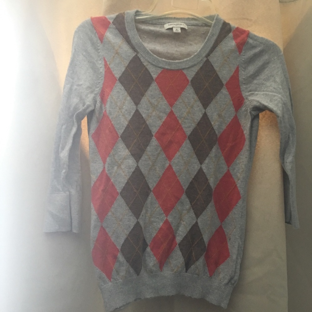 Banana republic argyle sweater