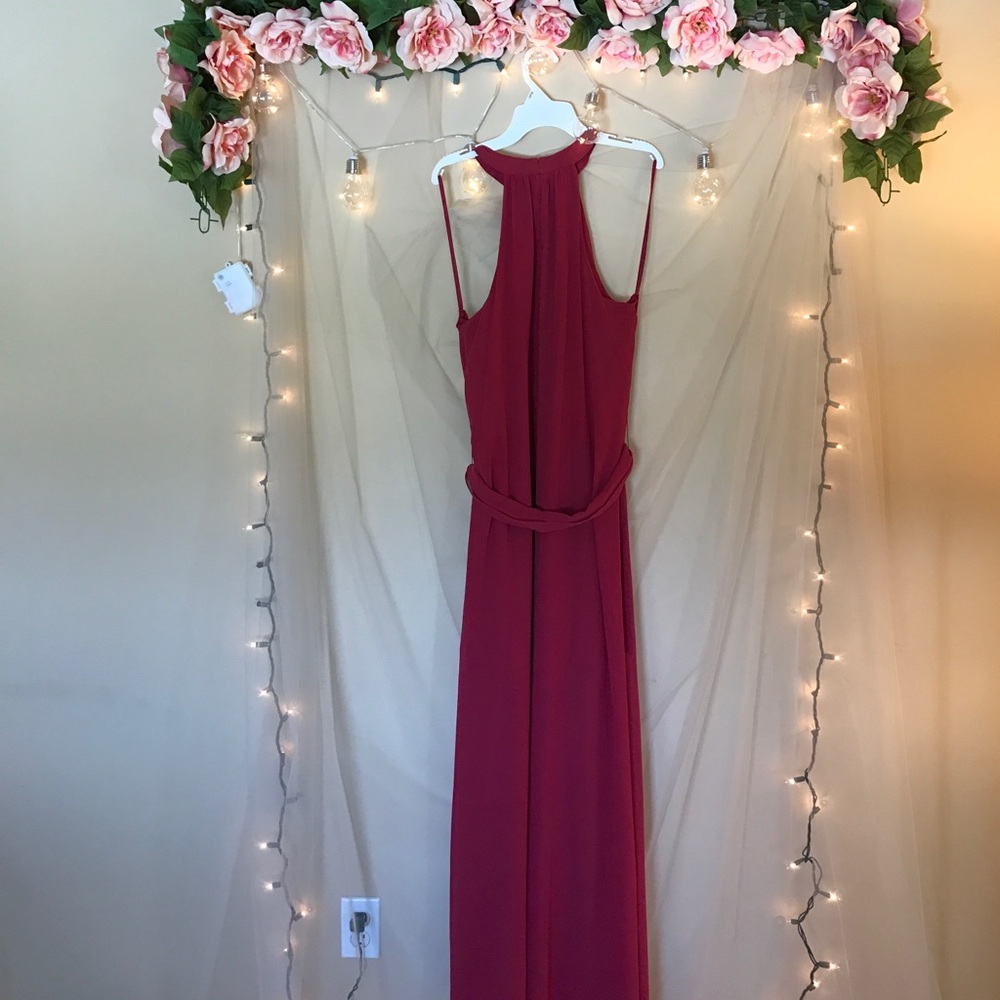 New York & Company Eva Mendez Maroon Dress Size M