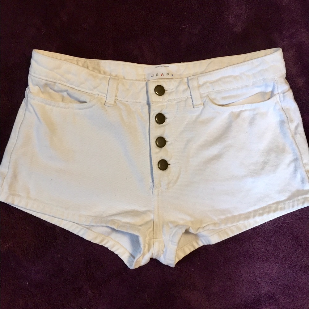American Apparel White Shorts
