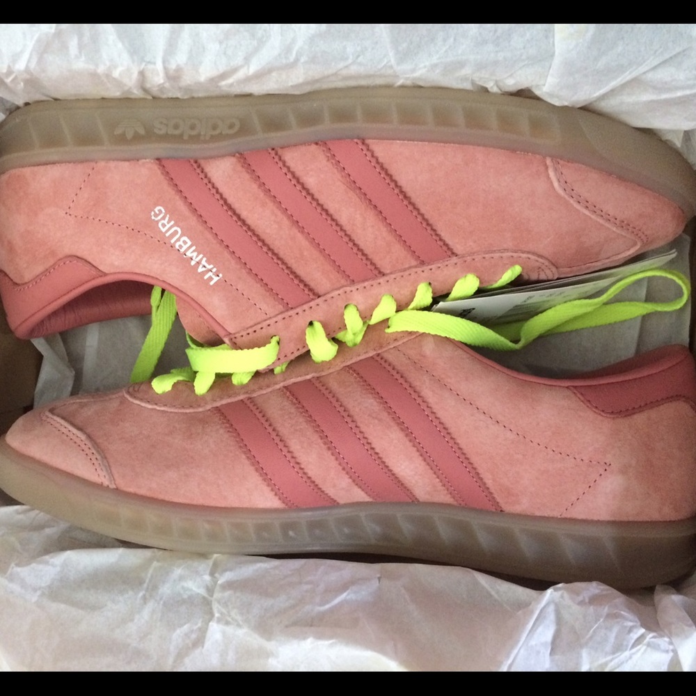 Adidas Hamburg Suede Sneakers w/ contrast laces