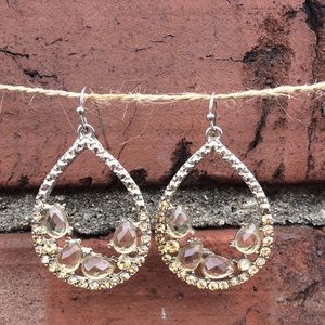 The Limited Bohemian tear-drop earrings