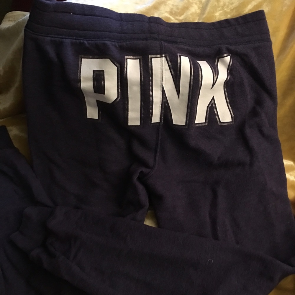 Victoria Secret "Pink" blue sweatpants sz XS