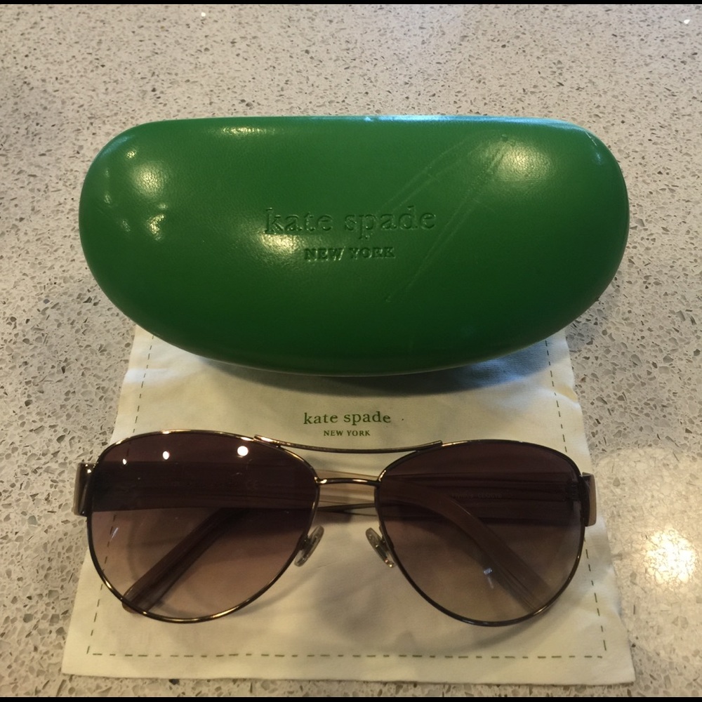 Kate spade brown aviators.