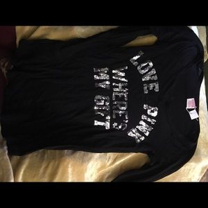 Victoria Secret long sleeve black shirt