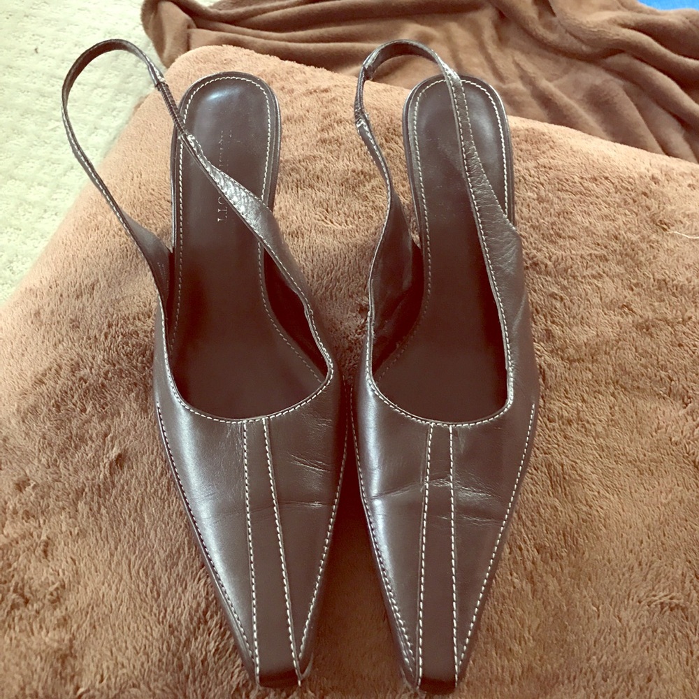 Karen Scott CoCo Brown Sling-back Leather Shoe