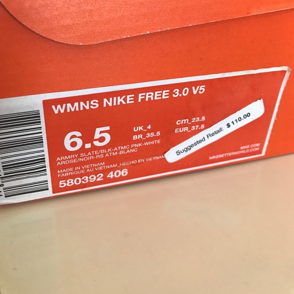 Grey and Pink Nike free run 3 - Picture 7 of 7