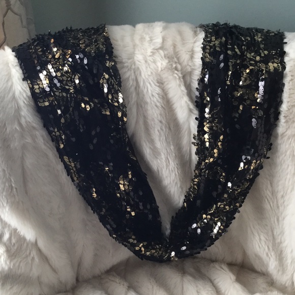 Sequin Infinity Scarf by Ruyi - Picture 2 of 7