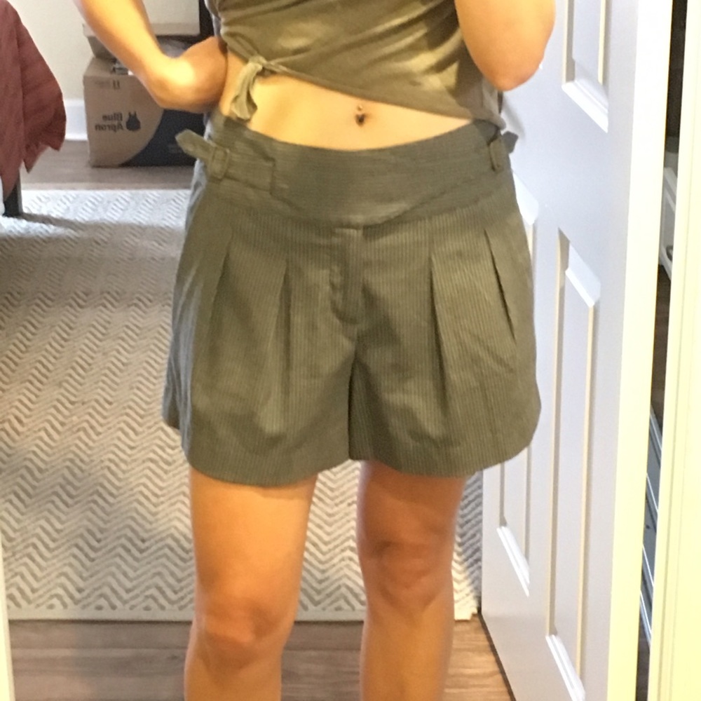 Anthropologie pin-striped shorts