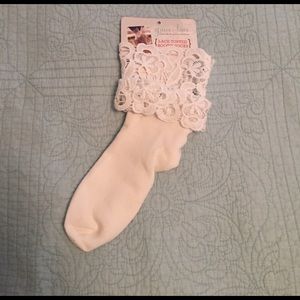 Lace Topped Bootie Socks