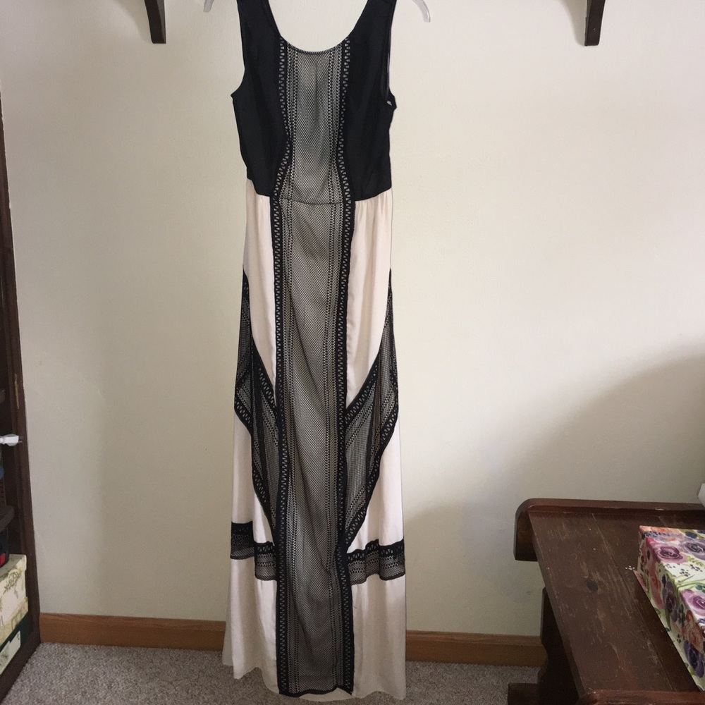 Jealous Tomato, black and cream lace maxi