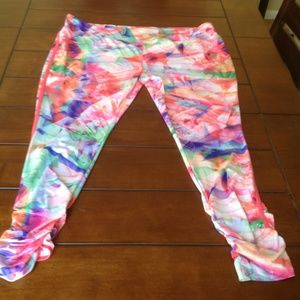 DANSKIN  workout leggings Multi color