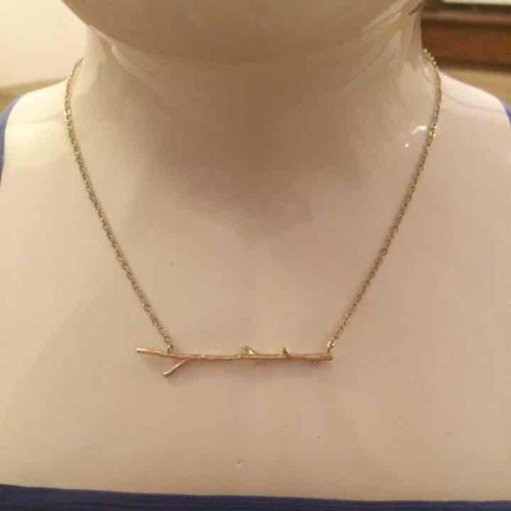 Festival Golden branch necklace - Picture 2 of 5