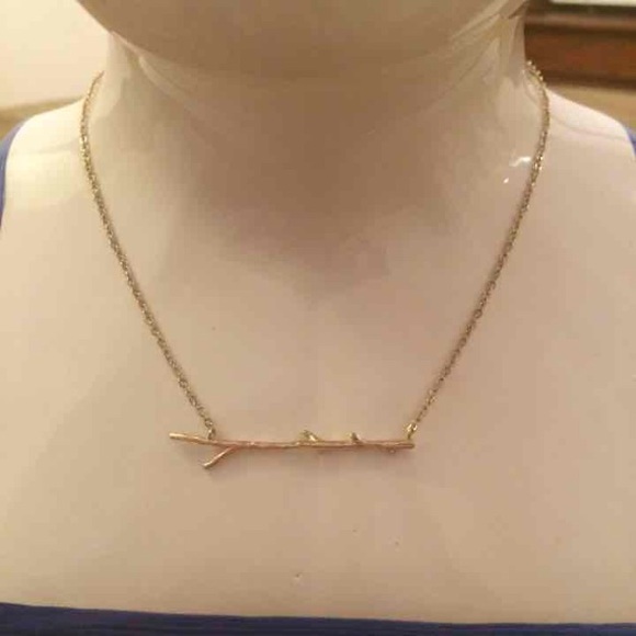 Festival Golden branch necklace - Picture 2 of 5