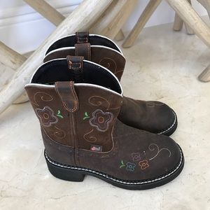 Justin Girls Cowgirl Boot 13 d youth