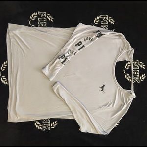 VS PINK lavender long sleeve size m w open back