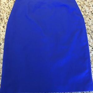Tahari Stretch Pencil Skirt Cobalt Blue Size 8