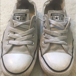 Grey shoreliner slip-on converse