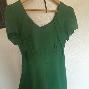 Unique Vintage Green Dress