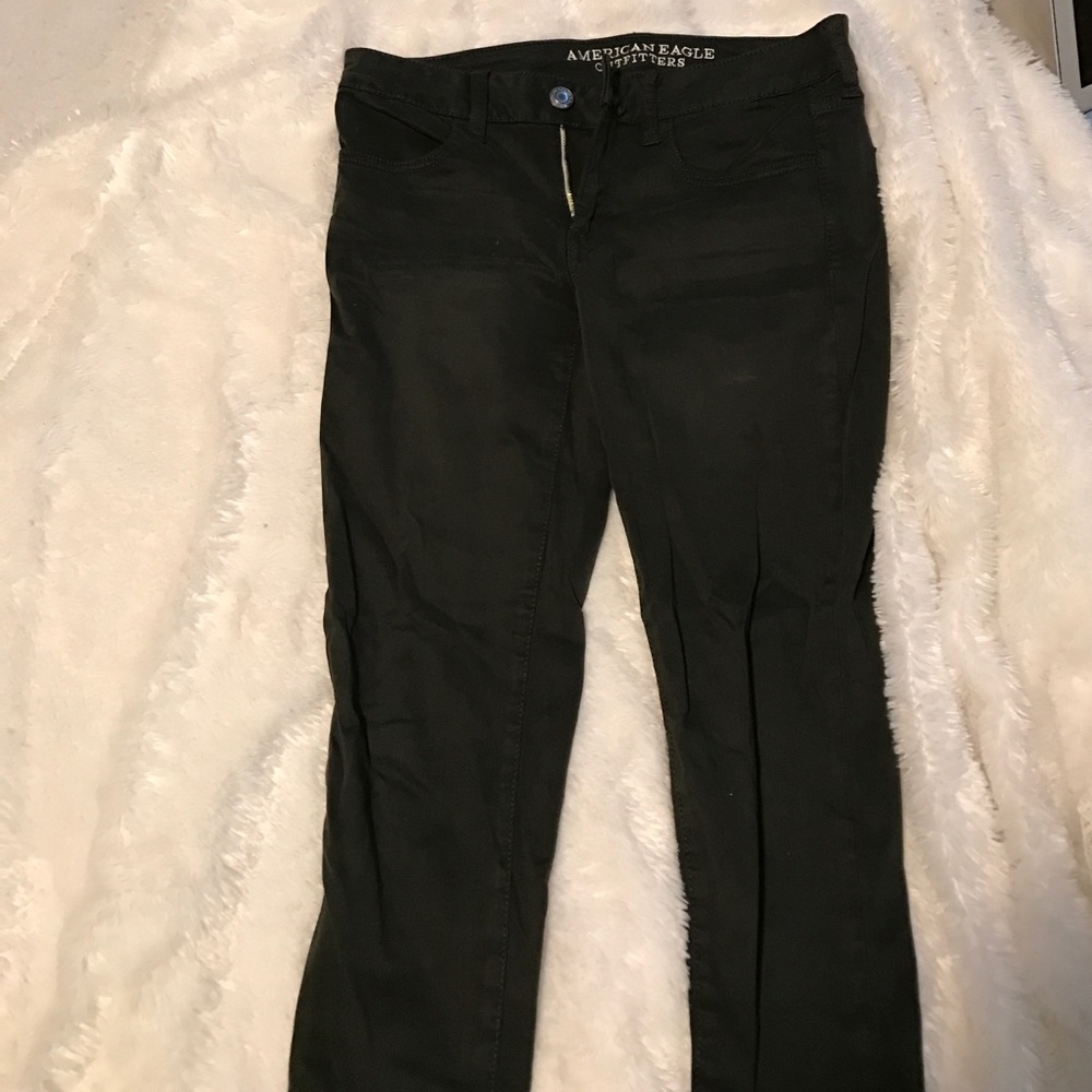 Army green jeans