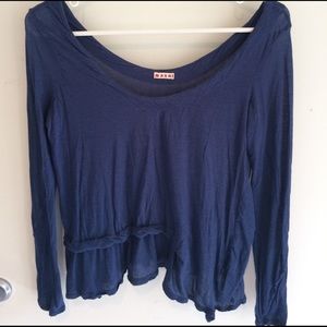 Marni blue long sleeve top