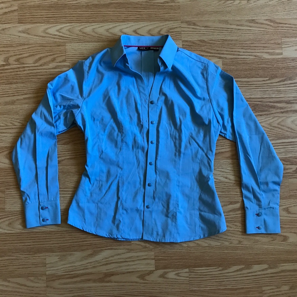 Blue professional button up