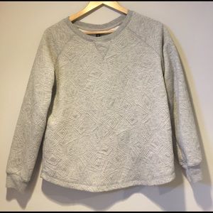 Grey Geometric Sweatshirt