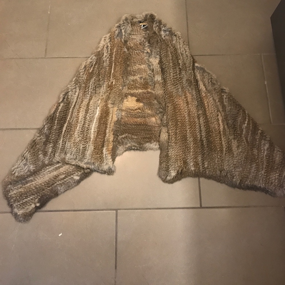 La Rok Luxe Rabbit Fur Vest