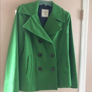 Old navy Kelly green pea coat jacket