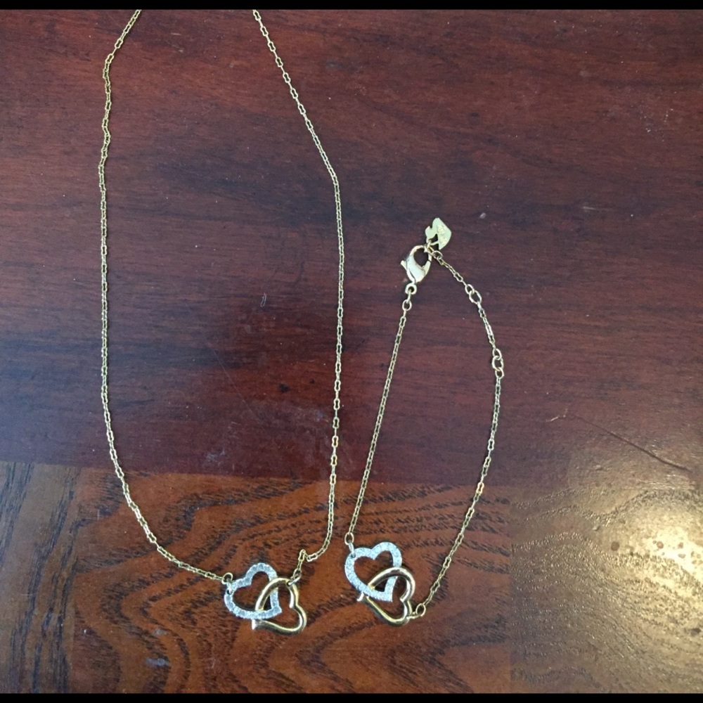 Swarovski necklace and matching bracelet