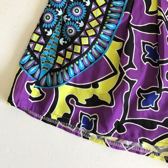 {LF Mika & Gala} Purple Printed Shorts - Picture 2 of 8